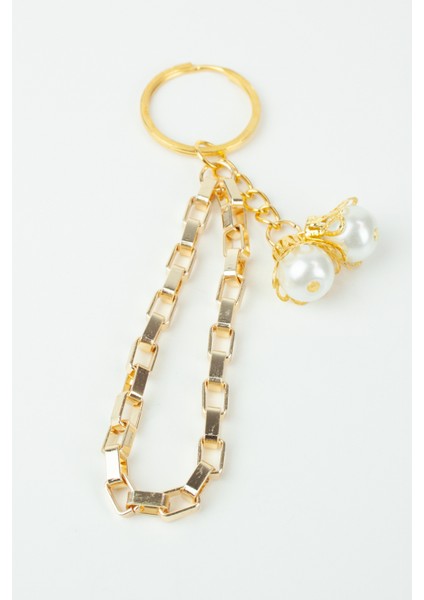 Geometrik Zincir Inci Sallantılı Anahtarlık Çanta Süsü fiyatları