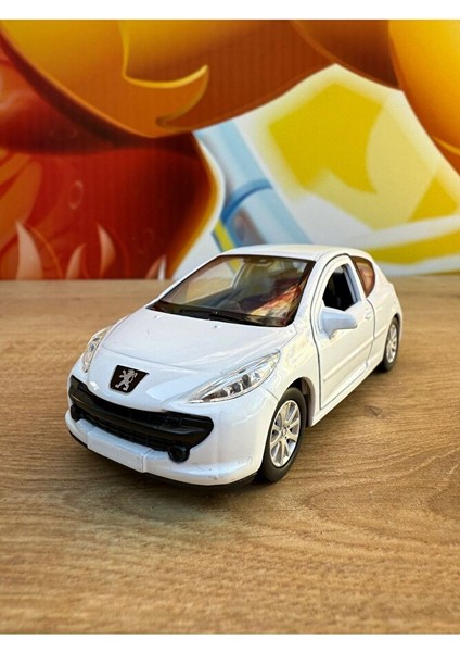 Peugeot 207 Diecast Model Araba Oyuncak Metal Model Araba Peugeot 207 Açılan Kapılar