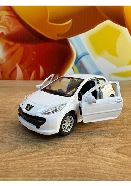 Peugeot 207 Diecast Model Araba Oyuncak Metal Model Araba Peugeot 207 Açılan Kapılar modelleri