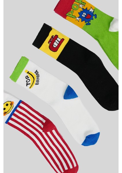 4 Çift Mevsimsel Çocuk Soket Çorap fırsatları