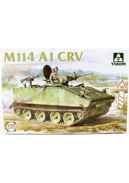 2148 1/35 Ölçek, M114 A1 Crv, Zırhlı Personel Taşıyıcı, Plastik Model Kiti