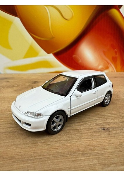 Honda Civic Eg6 1/36 Ölçek Diecast Metal Model Araba Oyunca Araba Honda Cıvıc Model Diecast Araba