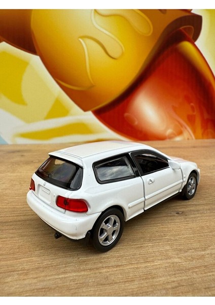 Honda Civic Eg6 1/36 Ölçek Diecast Metal Model Araba Oyunca Araba Honda Cıvıc Model Diecast Araba modelleri