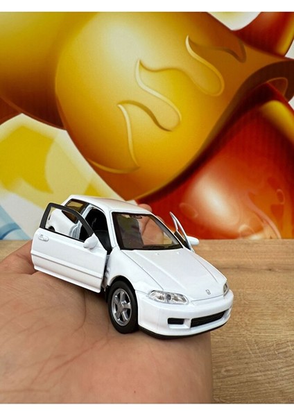Honda Civic Eg6 1/36 Ölçek Diecast Metal Model Araba Oyunca Araba Honda Cıvıc Model Diecast Araba fırsatları