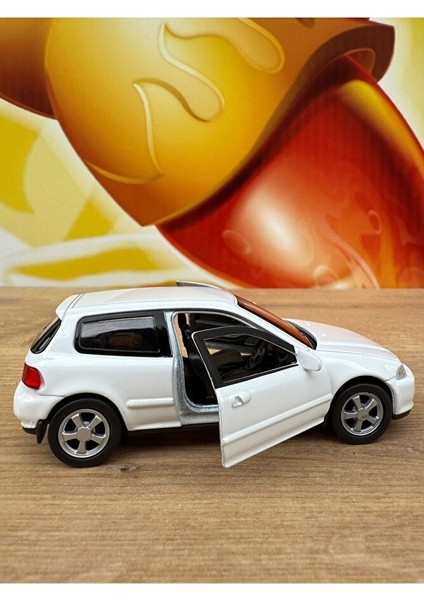 Honda Civic Eg6 1/36 Ölçek Diecast Metal Model Araba Oyunca Araba Honda Cıvıc Model Diecast Araba indirimleri