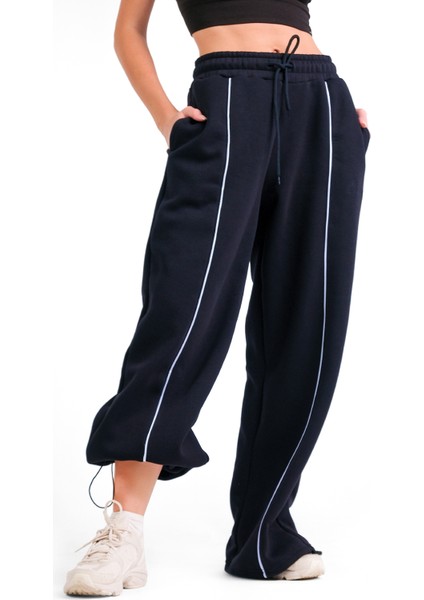 Mira Kadın Biyeli Ispanyol Paça Eşofman Altı – Şardonlu 3 Iplik Kumaş, Yüksek Bel, Rahat Kalıp Spor Pantolon