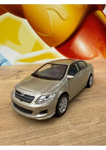 Welly Toyota Corolla 1/36 Ölçek 12CM Diecast Model Araba 2009 Model Toyota Corolla Bal Rengi Oyuncak
