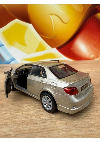 Welly Toyota Corolla 1/36 Ölçek 12CM Diecast Model Araba 2009 Model Toyota Corolla Bal Rengi Oyuncak fırsatları