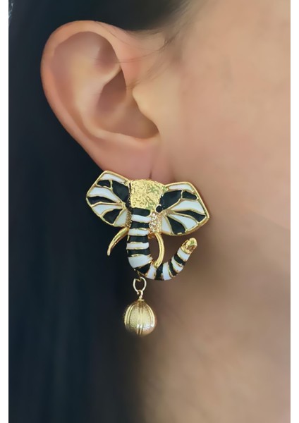 Özel Tasarım Fil Küpe