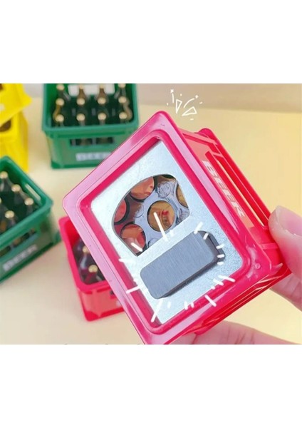 Mini Kasa Şeklinde Şişe Açacağı | Beer Tasarım | Kırmızı modelleri