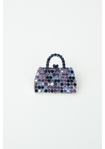 Zirkon Taşlı Çanta Şeklinde Broş fırsatları