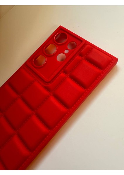 Samsung S24 Ultra Uyumlu Kırmızı Darbe Emici Kamera Korumalı Silikon Kılıf (3 Renk Seçeneği)