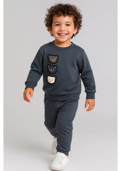Çocuk Sweatshirt ve Eşofman Altı Takım - %100 Pamuk