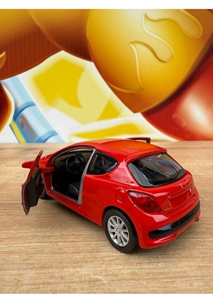 Peugeot 207 Diecast Model Araba Peugeot 207 Metal Oyuncak Araba Çekbırak 12CM fırsatları