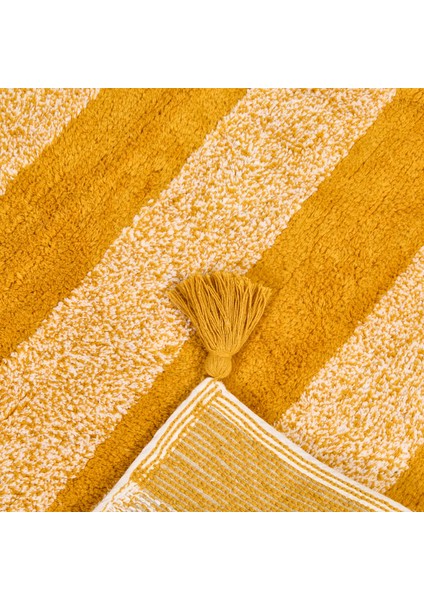 Soft Tufting Vira Banyo Paspası - Ekru / Hardal - 60X90 cm fırsatları