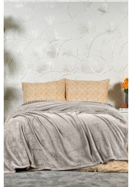 Anna Battaniye Çift Kişilik Wellsoft (180X220 Cm) Taş Rengi