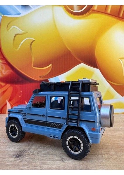 Mercedes G63 Müzikli Işıklı Lüks Jeep Açılan Kapılar Brabus Mercedes G63 Arazi Aracı Kırılmaz 17CM modelleri