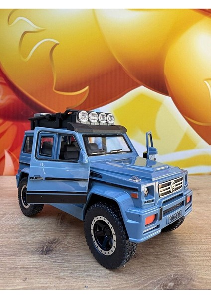 Mercedes G63 Müzikli Işıklı Lüks Jeep Açılan Kapılar Brabus Mercedes G63 Arazi Aracı Kırılmaz 17CM indirimleri