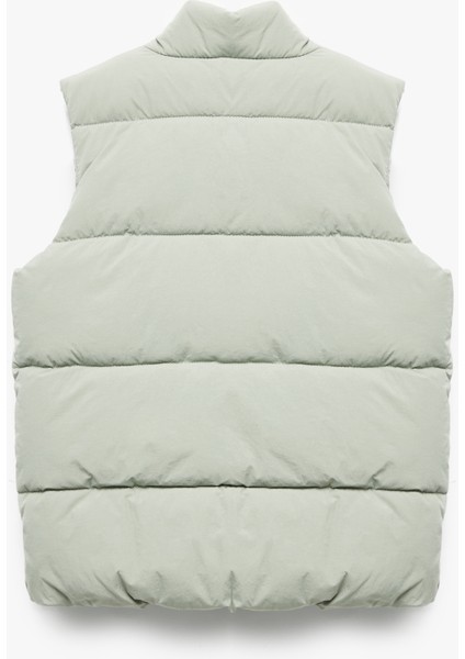 Dik Yaka Kolsuz Fermuarlı Cep Detaylı Şişme Yelek fiyatları