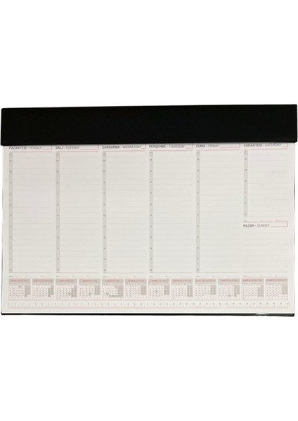 2026 Haftalık Masa Sümeni 31X44 cm - 54 Sayfa