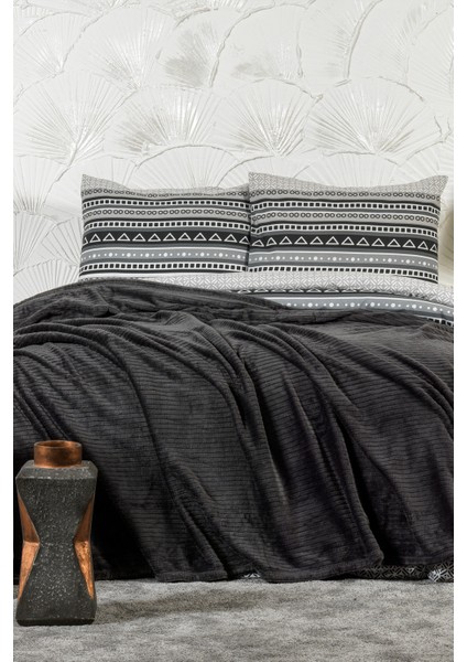 Anna Battaniye Çift Kişilik Wellsoft (180X220 Cm) Antrasit