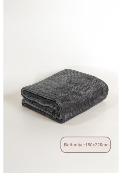 Anna Battaniye Çift Kişilik Wellsoft (180X220 Cm) Antrasit indirimleri