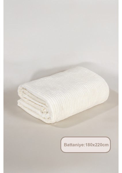 Anna Battaniye Çift Kişilik Wellsoft (180X220 Cm) Krem indirimleri