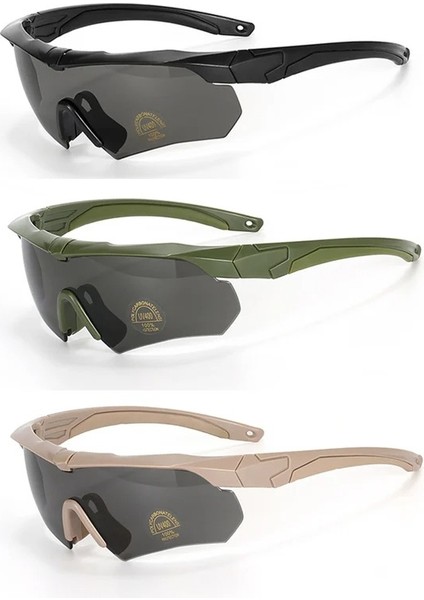 Polarize Gözlük 3 Lens Seti Tırmanma Gözlük Açık Spor Rüzgar Geçirmez Toz Geçirmez Güvenlik Koruyucu Gözlük Gözlük (Yurt Dışından) fiyatları