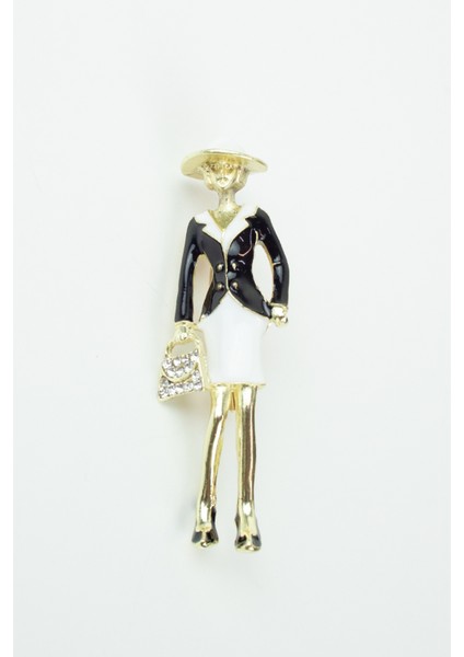 Kadın Figür Şık Yaka Broşu fiyatları