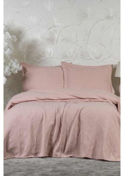 Fashion Yatak Örtüsü Takımı Çift Kişilik (240X250 Cm) Gülkurusu