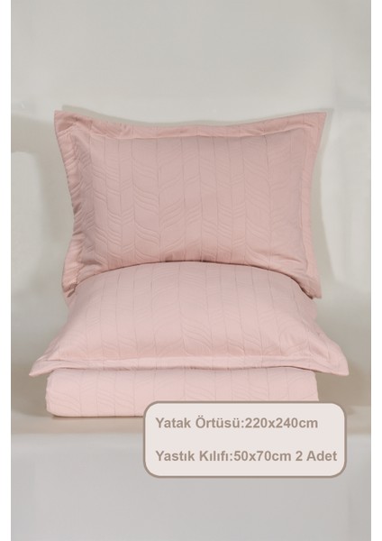 Fashion Yatak Örtüsü Takımı Çift Kişilik (240X250 Cm) Gülkurusu fırsatları