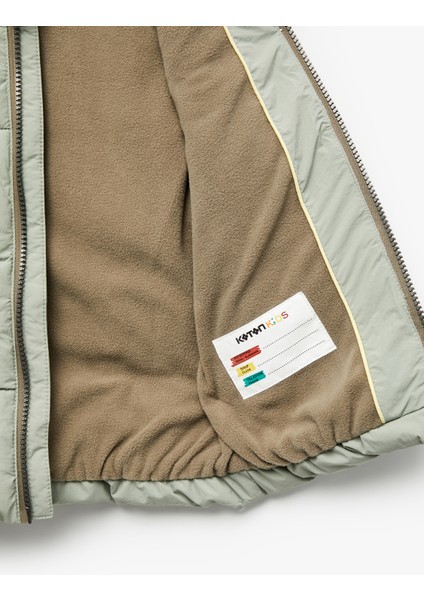 Dik Yaka Kolsuz Fermuarlı Cep Detaylı Şişme Yelek fırsatları