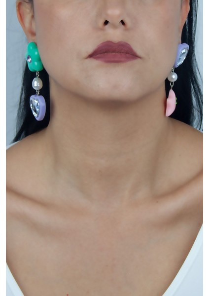 Çoklu Figürlü Tasarım Küpe