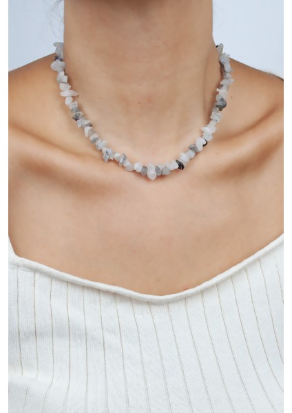 Rutil Kuvars Doğaltaş Kolye