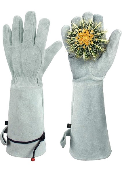 Inek Derisi Uzun Tüp Bahçe Eldivenleri Bahçe Çok Fonksiyonlu Eldivenler (Yurt Dışından)