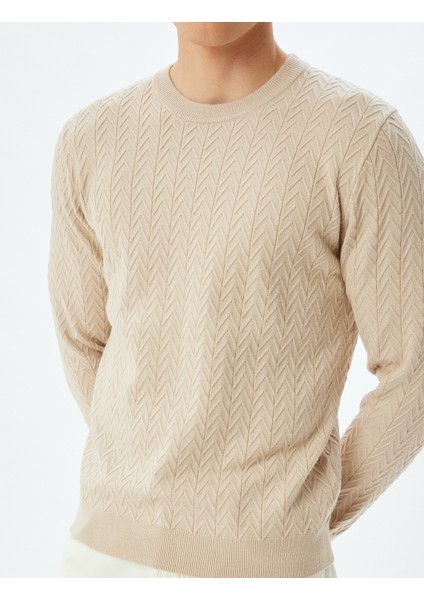 Kışlık Triko Kazak Basic Dokulu Viskon Karışımlı indirimleri