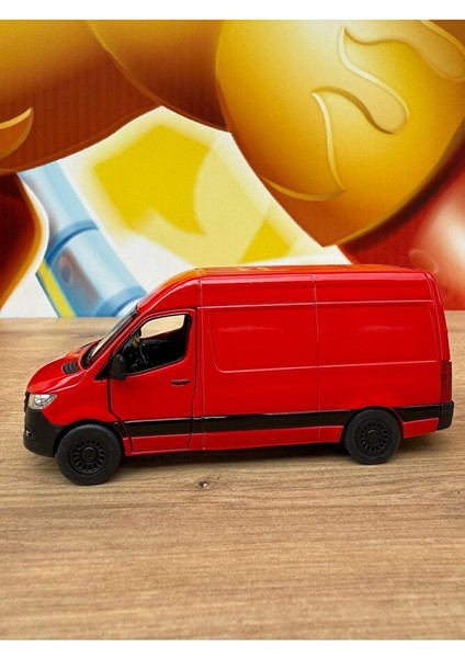Mercedes-Benz Sprinter Kırmızı Araba Mercedes Diecast Kargo Arabası Minibüs 12CM fiyatları
