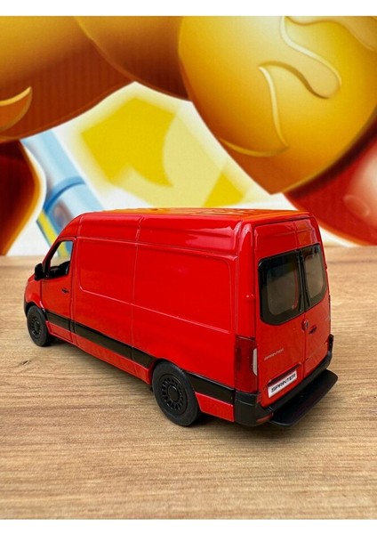 Mercedes-Benz Sprinter Kırmızı Araba Mercedes Diecast Kargo Arabası Minibüs 12CM modelleri