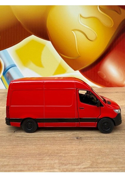 Mercedes-Benz Sprinter Kırmızı Araba Mercedes Diecast Kargo Arabası Minibüs 12CM fırsatları