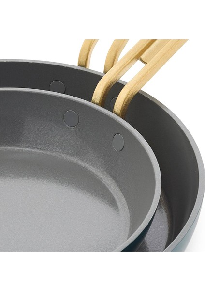 Stanley Tucci™ Kızartma Tavası 2'li 20 cm + 26 cm Venedik Mavisi modelleri