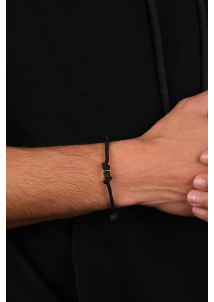 14 Ayar Altın Siyah Ipli Küp Bileklik fiyatları