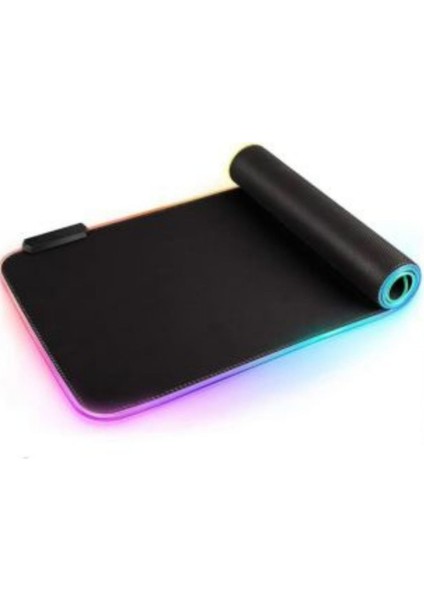 Rgb Mouse Pad LED Işıklı Baskısız Siyah Renk Gaming Mouse Pad 70X30CM fırsatları