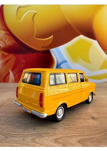 Oyuncak Metal Çekbırak Havalı Korna Ford Minibüs Sarı Eski Nostaljik Minibüs Sesli Işıklı Ford fiyatları