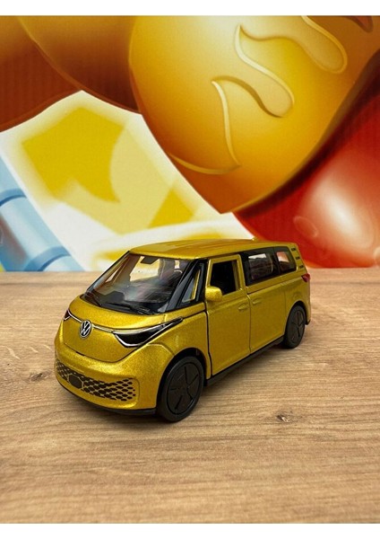 Welly Volkswagen Id.buzz Diecast Metal Araba Oyuncak Volkswagen Minibüs Caravelle Transporter Araba