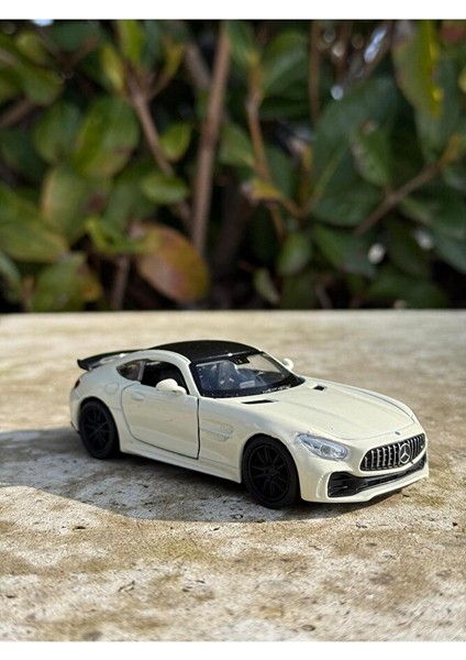 Mercedes Amg Gtr Koleksiyon Metal Araba 12CM Lüks Araba Krem Oyuncak Araba Metal Model Araba
