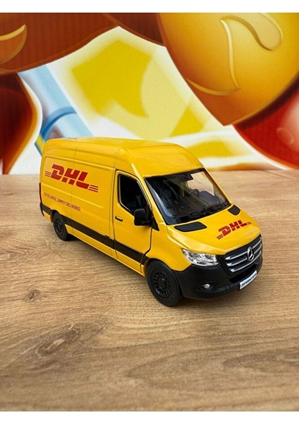 Mercedes-Benz Sprinter Dhl Araba Mercedes Diecast Kargo Arabası Dhl Minibüs 12CM fiyatları