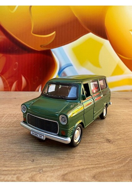 Ford Minibüs Sesli Işıklı Çekbırak Havalı Korna Ford Transit Minibüs Nostalji Metal Kaplar Açılır