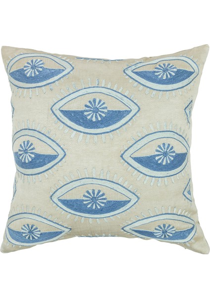 Elyra Göz Desenli Ipek Kırlent 50X50 cm