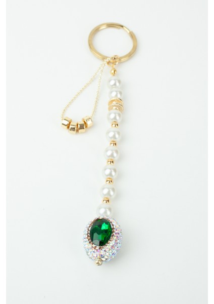 Kristal Taşlı Anahtarlık Çanta Süsü