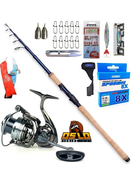 Next 4000 270CM 7-28GR Dam Steelhead Tele Spin Olta Takımı Seti